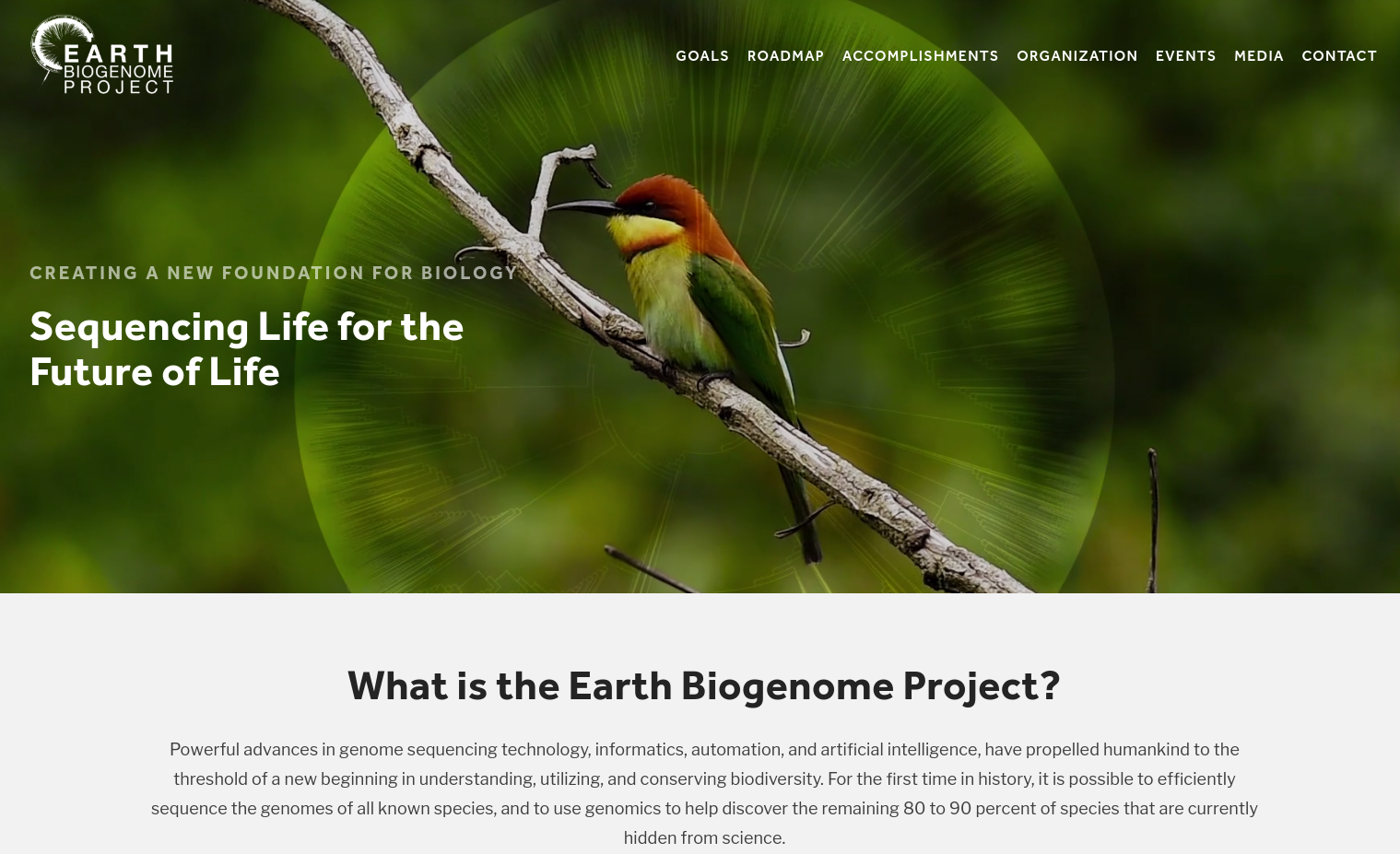 Screenshot Earth Biome Project